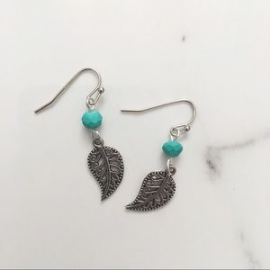 3 for $10 - Mint leaf earrings